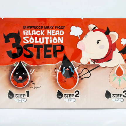 Elizavecca Milky Piggy Black Head 3 Step Solution