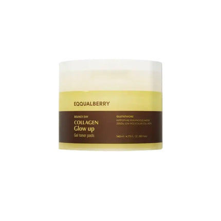 Eqqualberry Collagen Glow Up Gel Toner Pads