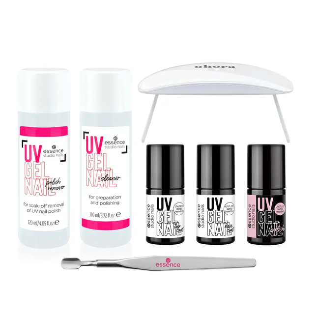 Essence Starter Set Studio Nails UV Gel Polish with Lamp