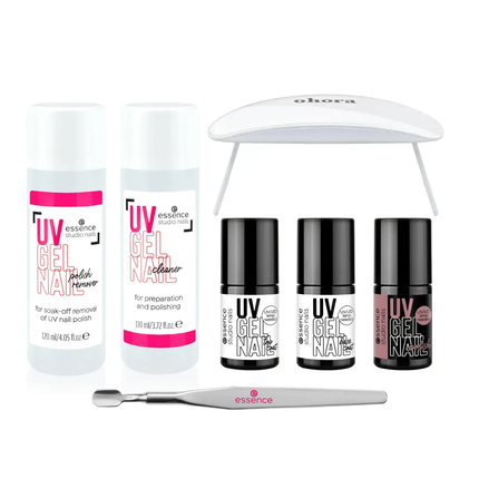 Essence Starter Set Studio Nails UV Gel Polish with Lamp