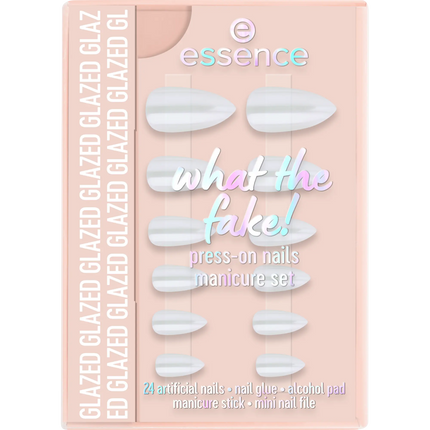 Essence What The Fake! Press-on Nails Manicure Set 01 Glazed