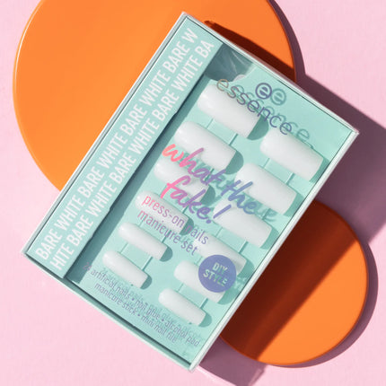 Essence What The Fake! Press-on Nails Manicure Set 04 Bare White