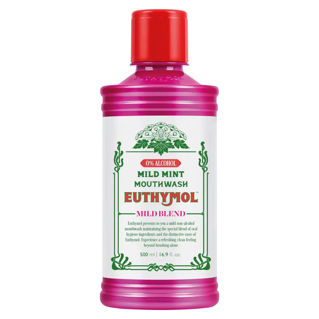 Euthymol Mouthwash Mild Mint 500 ml.