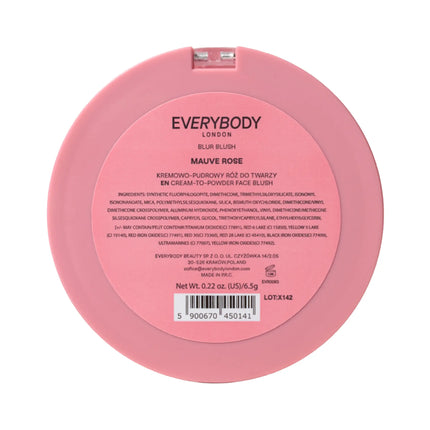Everybody London Blur Blush Mauve Rose