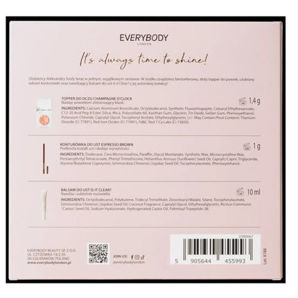 Everybody London Champagne Chic Eye & Lip Set