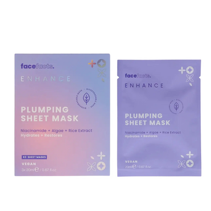 Face Facts Enhance Plumping Sheet Mask x3 pack