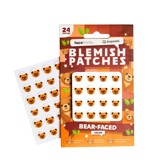 Face Facts x JoyPixels Blemish Patches Bear Faced