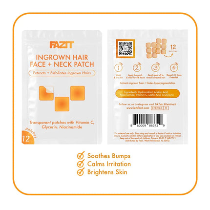 Fazit Ingrown Hair Face and Neck Beard Patch