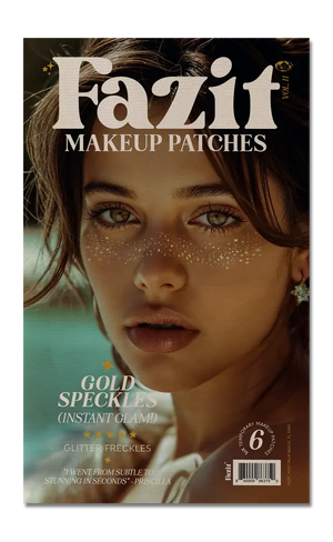 Patchs de maquillage Fazit à paillettes dorées pour taches de rousseur