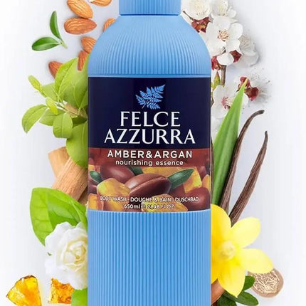 Felce Azzurra Shower Gel Amber & Argan 650 ml.