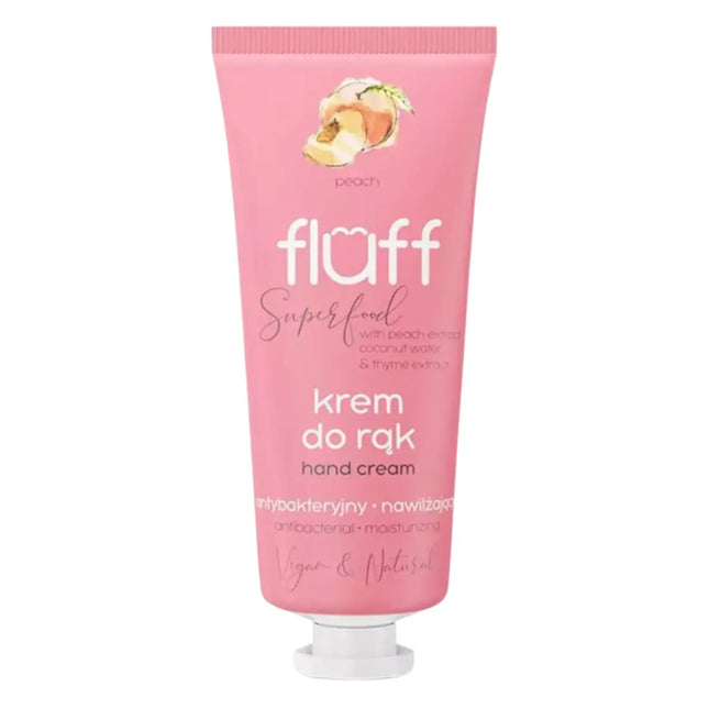 Fluff Hand Cream Antibacterial & Moisturizing Peach