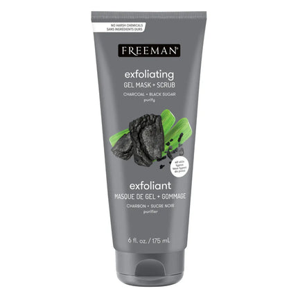 Freeman Gel Mask Scrub Charcoal And Black Sugar Purify