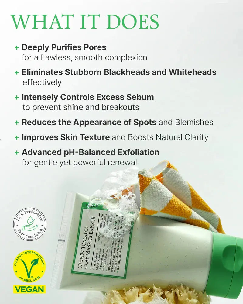 Fully Green Tomato Clay Pack Cleanser