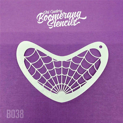Fusion Body Art Boomerang Face Paint Stencil By Art Factory Spider Web