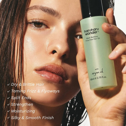 Haruharu Wonder Black Bamboo Frizz-free Hair Oil