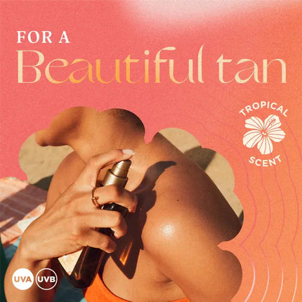 Hawaiian Tropic Glowing Protection Sunscreen Dry Oil Gel Water Resistant SPF 20