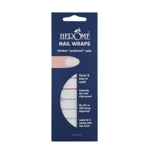 Herôme Nail Wraps French Manicure Transparent
