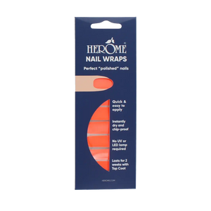 Herôme Nail Wraps Neon Tangerine