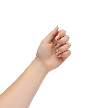 Herôme Nail Wraps Pink & Gold Marble