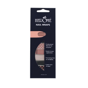 Herôme Nail Wraps Vintage Pink Pattern