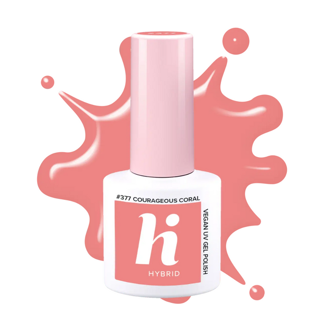 Hi Hybrid 377 Courageous Coral UV Gel Polish