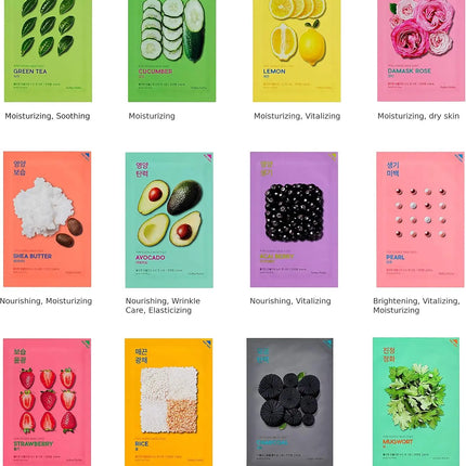 Holika Holika Pure Essence Mask Sheet Set 12 Combo Pack