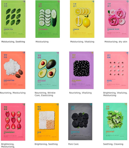 Holika Holika Pure Essence Mask Sheet Set 12 Combo Pack