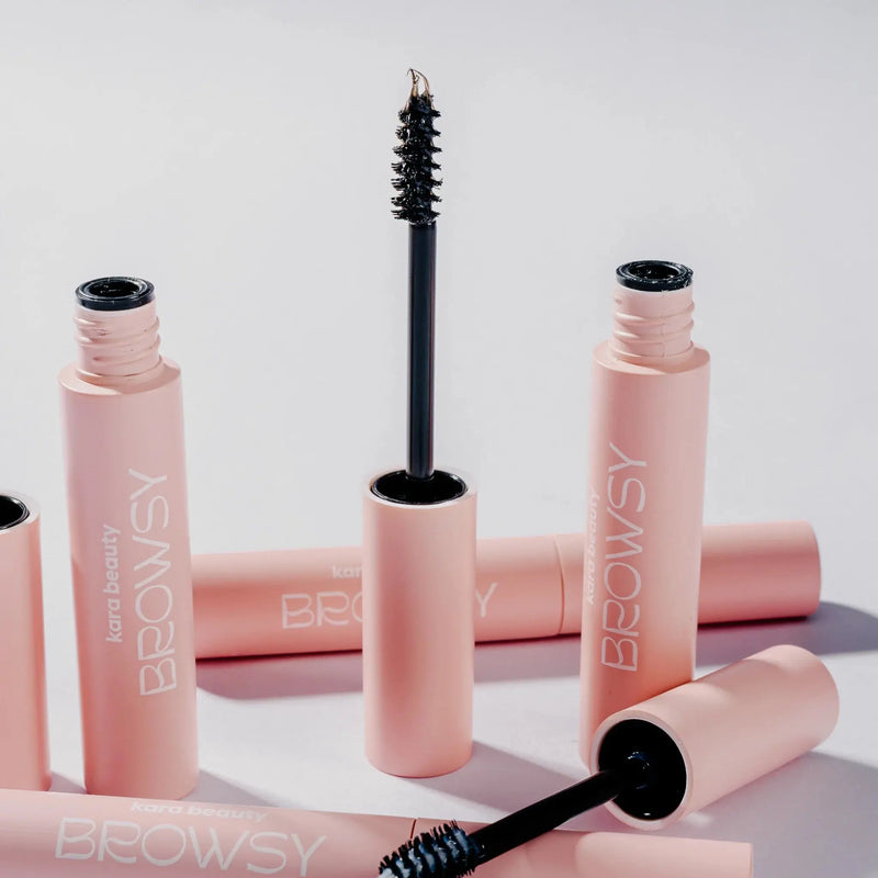 Kara Beauty Browsy Tinted Brow Gel Mocha Brown, getinte wenkbrauwgel voor definitie en volume
