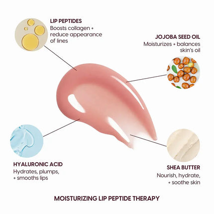 Kara Beauty Lip Syrup Moisturizing Peptide Therapy Cozy Mint