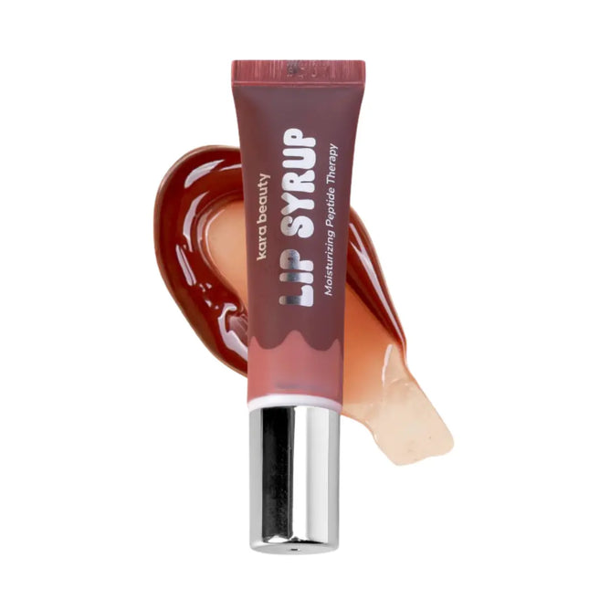 Kara Beauty Lip Syrup Moisturizing Peptide Therapy Deep Rose