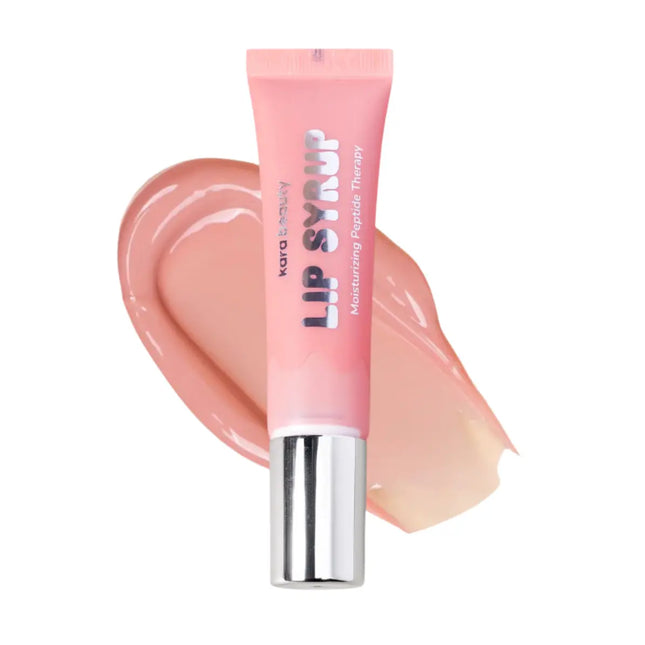 Kara Beauty Lip Syrup Moisturizing Peptide Therapy Milky Peach