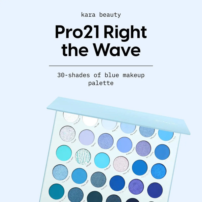 Kara Beauty PRO21 Right the Wave 30 Shades Palette