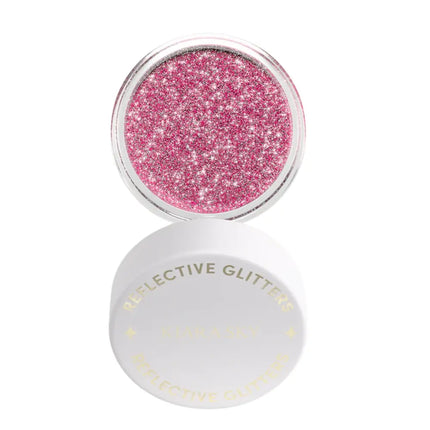 Kiara Sky Reflective Glitter Flirty Flamingo
