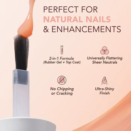 Kiara Sky Tinted Rubber Top Coat Honeymoon