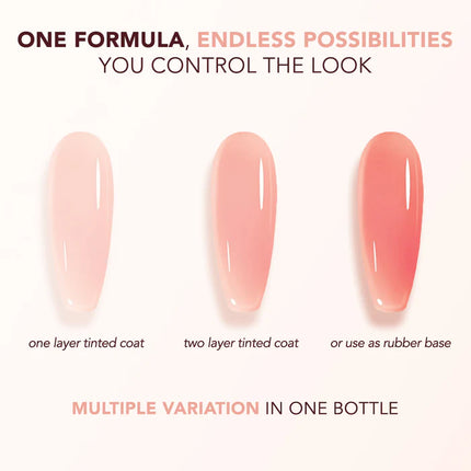 Kiara Sky Tinted Rubber Top Coat Sedona Sunset