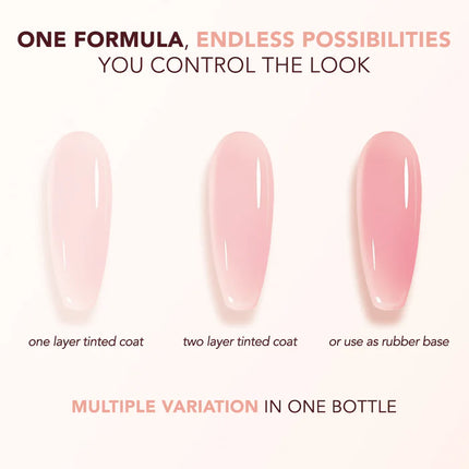 Kiara Sky Tinted Rubber Top Coat Sweet Lullaby