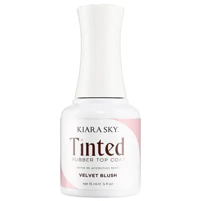 Kiara Sky Tinted Rubber Top Coat Velvet Blush