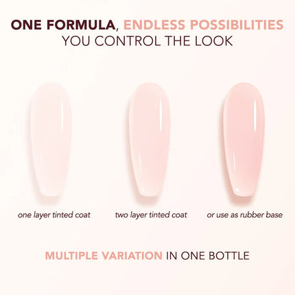 Kiara Sky Tinted Rubber Top Coat Velvet Blush