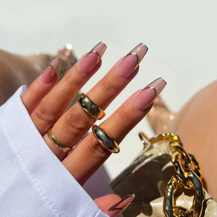 Kiara Sky xPress Pro Press-on Nails Gilded Gold