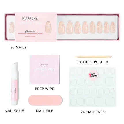 Kiara Sky xPress Pro Press-on Nails Glisten Here