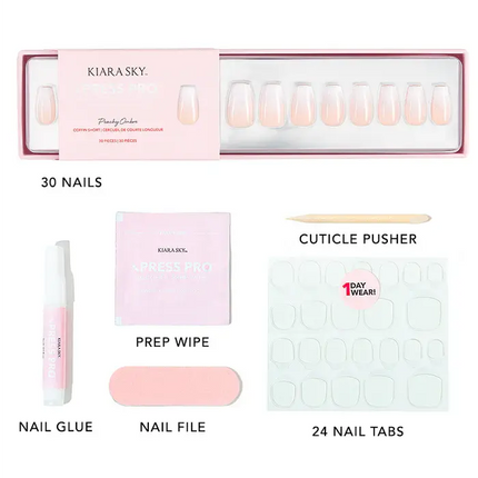Kiara Sky xPress Pro Press-on Nails Peachy Ombre