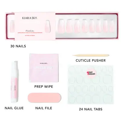 Kiara Sky xPress Pro Press-on Nails Pink Ombre