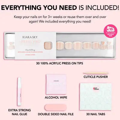 Kiara Sky xPress Pro Press-on Toe Nails Keep It Classy