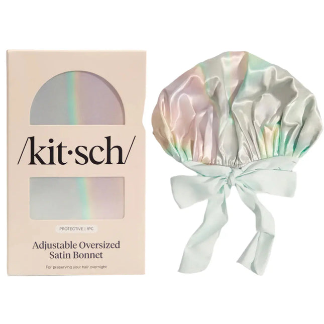 Kitsch Adjustable Oversized Satin Bonnet Aura