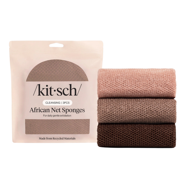 Kitsch African Net Sponges 3pc Set