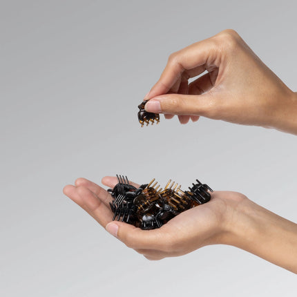 Kitsch Black & Tort Micro Cloud Clip 16pc Set