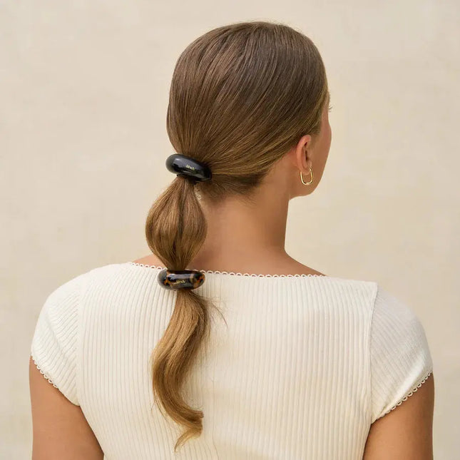 Kitsch Cloud Cuffs Black & Tort Medium