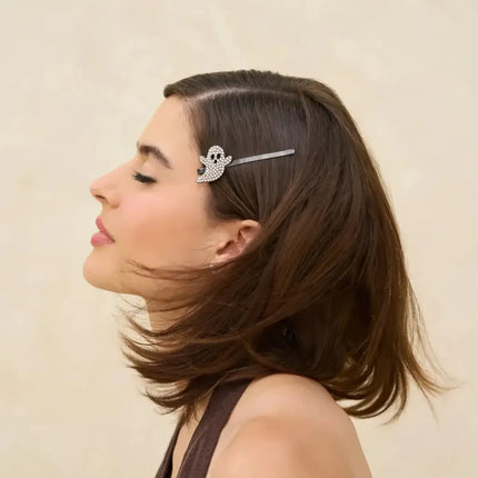 Kitsch Extra Long Metal Rhinestone Bobby Pins Ghost