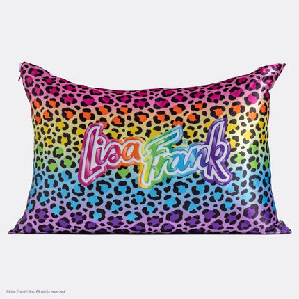 Kitsch Lisa Frank Satin Pillowcase Rainbow Leopard