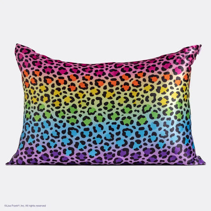 Kitsch Lisa Frank Satin Pillowcase Rainbow Leopard